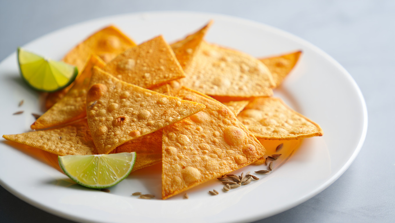 Zesty Baked Tortilla Chips