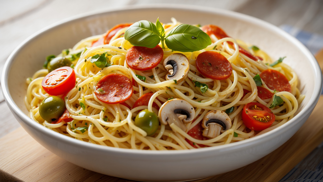Zesty Cold Spaghetti Salad