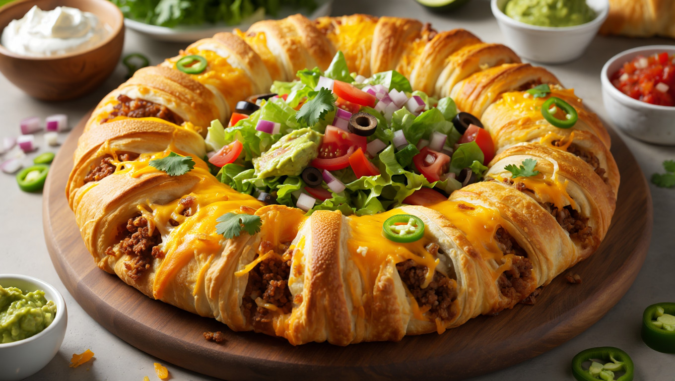 Zesty Mexican Taco Ring