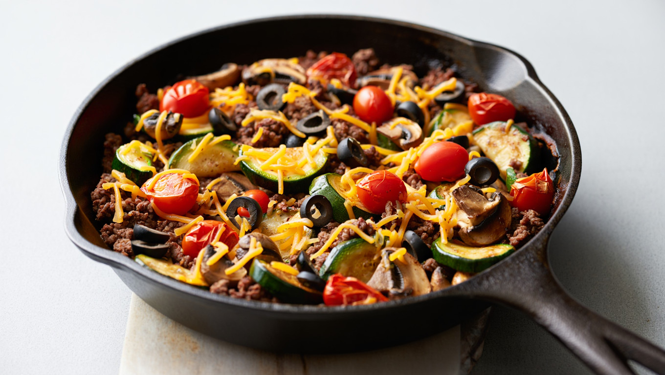 Zucchini and Beef Skillet