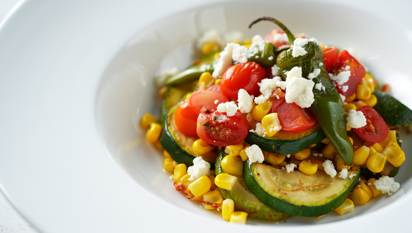 Zucchini and Corn with Cotija