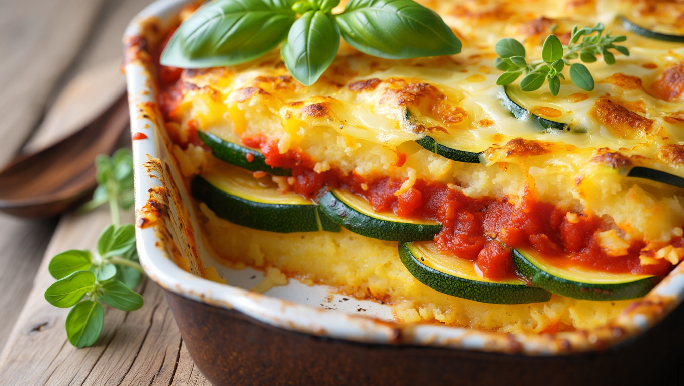 Zucchini and Polenta Casserole