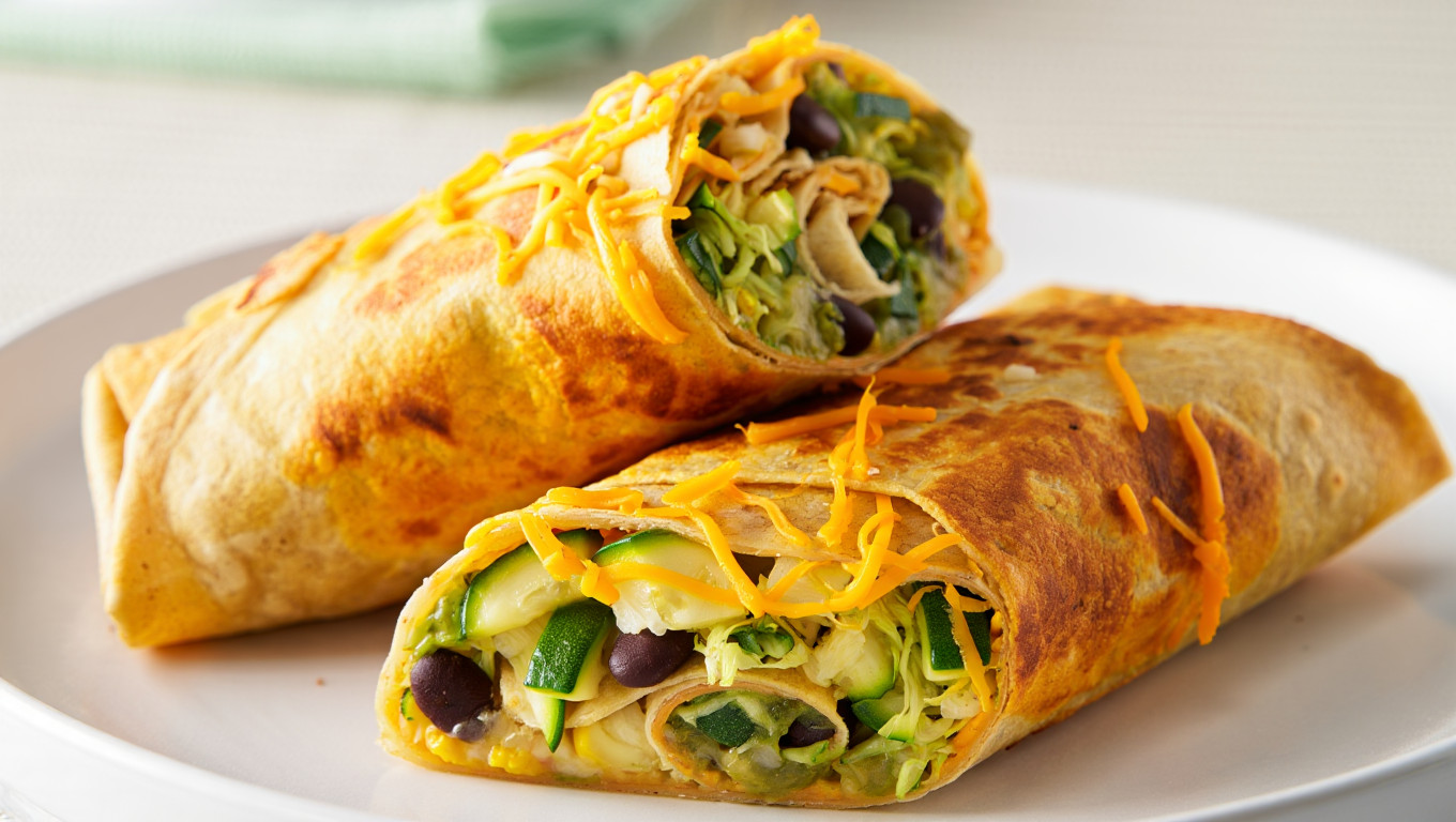 Zucchini and Squash Burritos