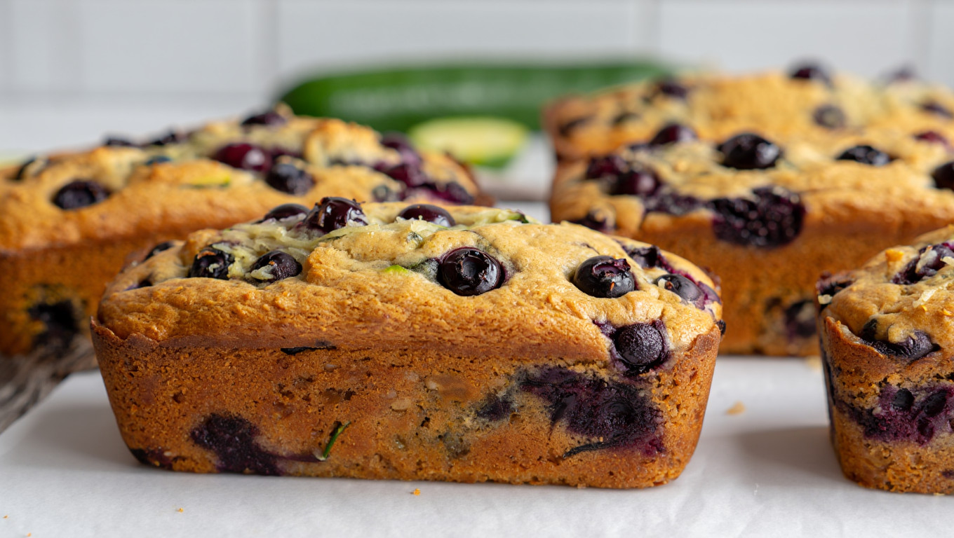 Zucchini Blueberry Bread