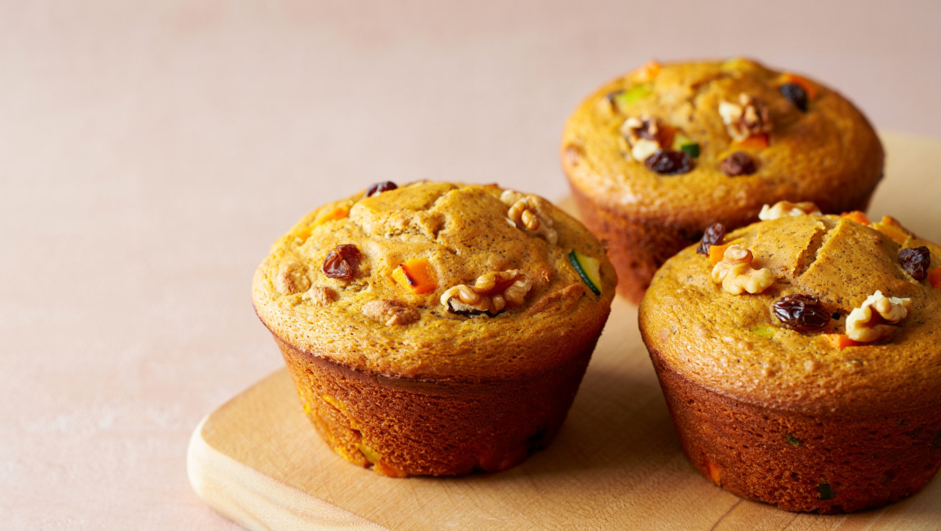 Zucchini Carrot Spice Muffins