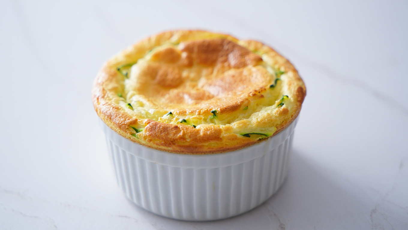 Zucchini Cheese Soufflé