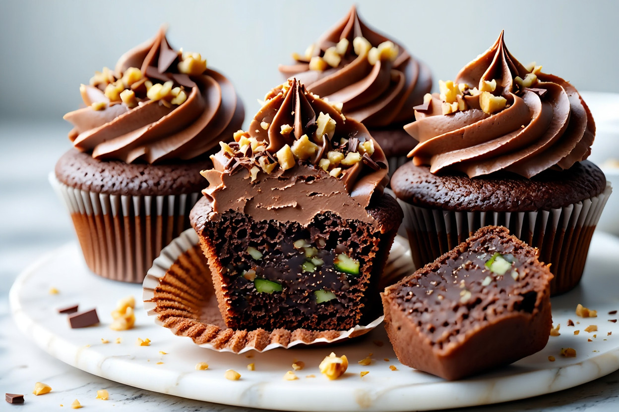 Zucchini Chocolate Cupcakes