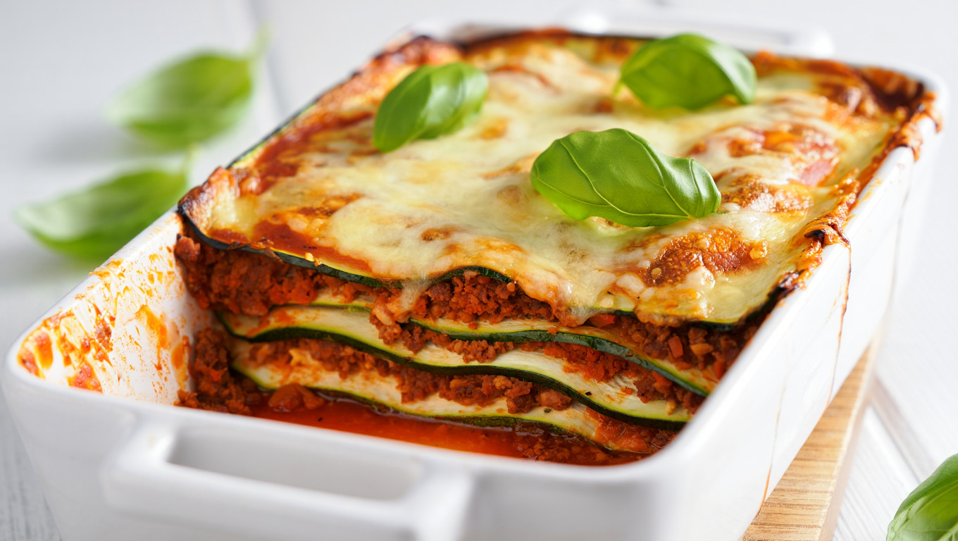 Zucchini Lasagna with Meat Sauce