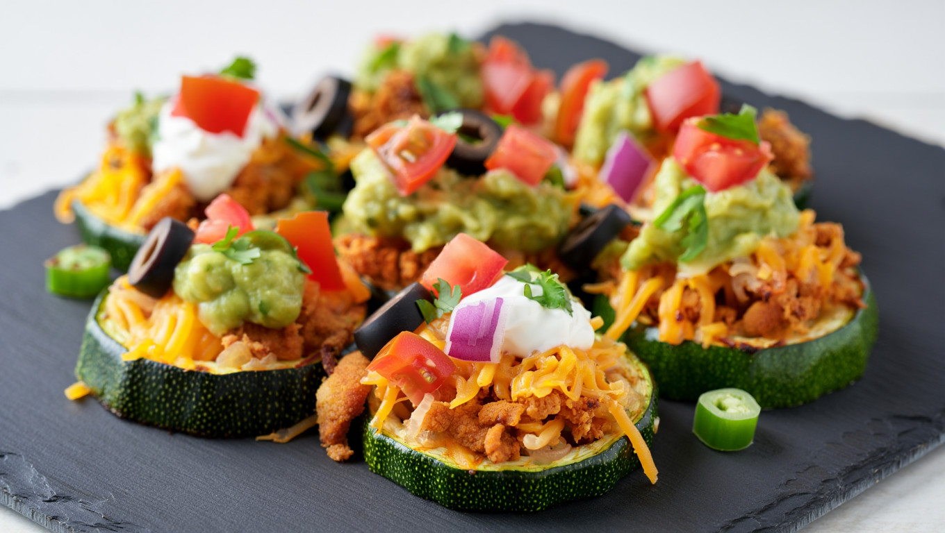 Zucchini Nacho Bites
