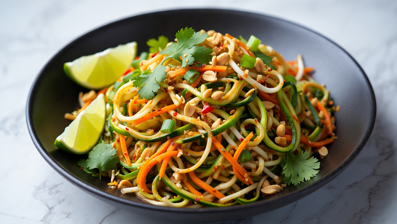 Zucchini Pad Thai Noodles